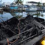Marina Fire Vessel Salvage